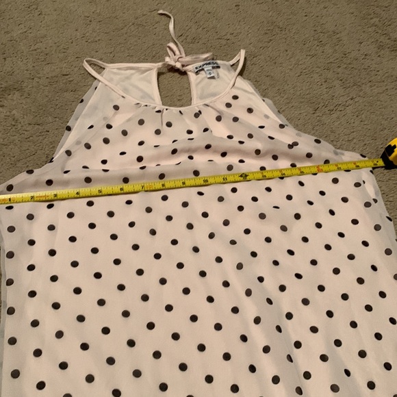 Express Pink and Black Polka Dot Tank. Size M. - Picture 9 of 15